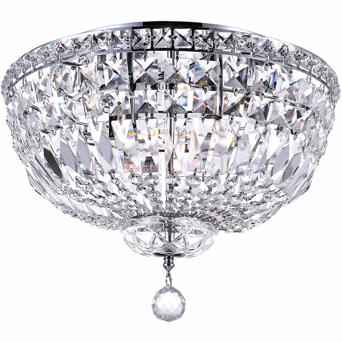 CWI 8003C16C Stefania Chrome 16" Ceiling Light