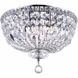 CWI 8003C16C Stefania Chrome 16" Ceiling Light