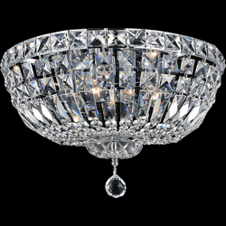 CWI 8003C18C Stefania Chrome 18" Ceiling Light Fixture