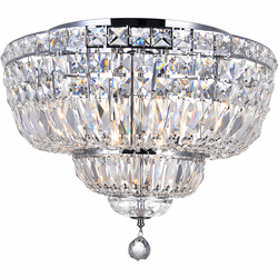 CWI 8003C20C Stefania Chrome 20" Ceiling Lighting Fixture