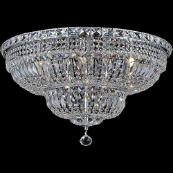 CWI 8003C30C Stefania Chrome 30" Flush Lighting