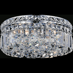CWI 8005C12C-R Colosseum Chrome 12" Flush Mount Light Fixture