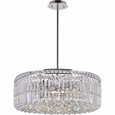 CWI 8006P24C-R Colosseum Chrome 24" Pendant Lighting Fixture