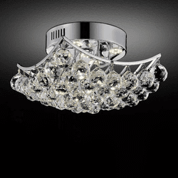 CWI 8038C14C-S Queen Chrome 14" Ceiling Lighting Fixture