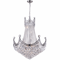 CWI 8421P28C Amanda Chrome 28" Entryway Light Fixture