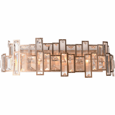 CWI 9903W24-4-193 Quida Champagne Halogen Wall Sconce Light