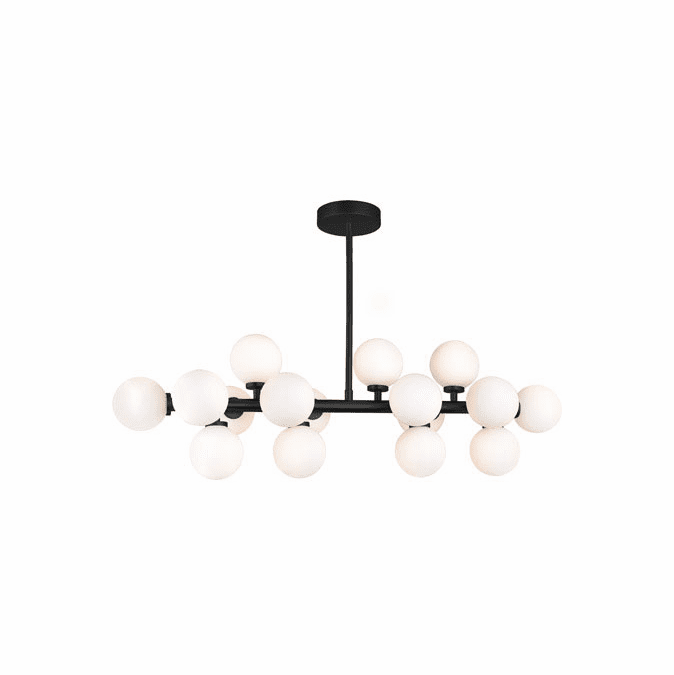 CWI Lighting 1020P36-16-101 Arya Contemporary Black LED Kitchen Island Light