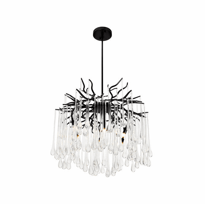 CWI Lighting 1094P26-6-101 Anita Modern Black Ceiling Pendant Light
