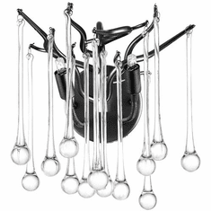 CWI Lighting 1094W10-2-101 Anita Modern Black Wall Sconce Light