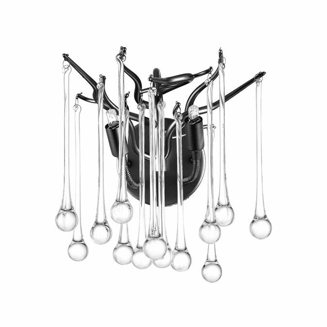 CWI Lighting 1094W10-2-101 Anita Modern Black Wall Sconce Light
