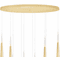 CWI Lighting 1103P40-10-602 Andes Modern Satin Gold LED Multi Hanging Light - alt