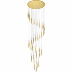 CWI Lighting 1103P40-36-602 Andes Modern Satin Gold LED Multi Hanging Light Fixture