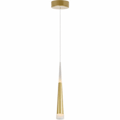 CWI Lighting 1103P5-1-602 Andes Contemporary Satin Gold LED Mini Hanging Lamp