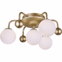 CWI Lighting 1125C16-4-268 Element Modern Sun Gold LED Ceiling Light Fixture