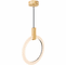 CWI Lighting 1214P16-1-236 Anello Modern White Oak LED 16" Pendant Light Fixture - alt