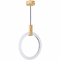 CWI Lighting 1214P16-1-236 Anello Modern White Oak LED 16" Pendant Light Fixture - alt
