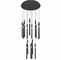 CWI Lighting 1262P24-16-101 Flute Modern Black LED Multi Pendant Lamp - alt