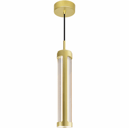 CWI Lighting 1343P3-602-C Neva Modern Satin Gold LED Mini Hanging Pendant Lighting