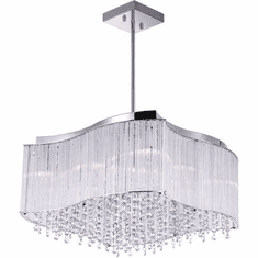 CWI Lighting 5320P20C-S Elsa Modern Chrome 20" Ceiling Light Pendant