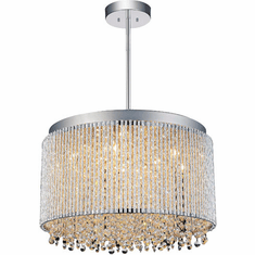 CWI Lighting 5535P16C-R Claire Modern Chrome 16" Lighting Pendant
