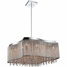CWI Lighting 5535P20C-RB Claire Contemporary Chrome 20" Pendant Lighting Fixture