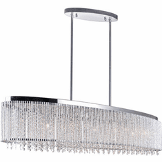 CWI Lighting 5535P46C-O Claire Contemporary Chrome Island Lighting