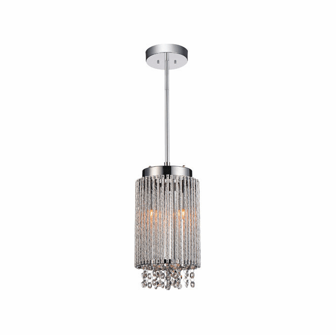 CWI Lighting 5535P6C-R Claire Modern Chrome 6" Mini Drop Ceiling Lighting