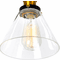 CWI Lighting 9735W15-2-101 Eustis Modern Black & Gold Brass 2-Light Bathroom Lighting - alt