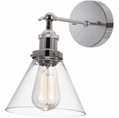 CWI Lighting 9735W7-1-613 Eustis Modern Polished Nickel Wall Swing Arm Lamp