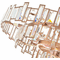 CWI Lighting 9903P44-21-193 Quida Modern Champagne Drop Ceiling Lighting - alt