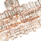 CWI Lighting 9903P44-21-193 Quida Modern Champagne Drop Ceiling Lighting - alt