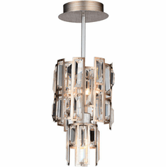 CWI Lighting 9903P6-3-193 Quida Modern Champagne Mini Hanging Lamp