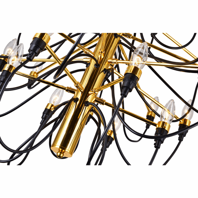 CWI Lighting 9959P3430617 Hayden Modern Gold Chandelier Lighting