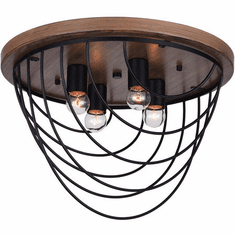 CWI Lighting 9962C18-4-101 Gala Modern Black 18" Overhead Lighting
