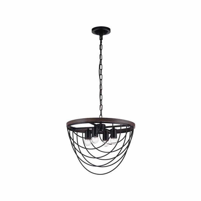 CWI Lighting 9962P17-4-101 Gala Contemporary Black Pendant Lighting