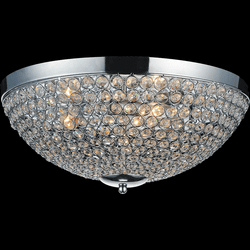 CWI QS8357C12C Globe Chrome Halogen 12" Ceiling Lighting Fixture
