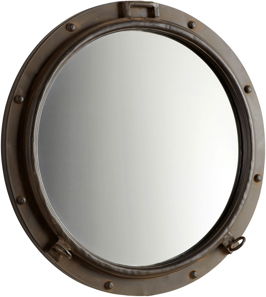 Cyan 05081 Porto Nautical Rustic Bronze Mirror CYN05081