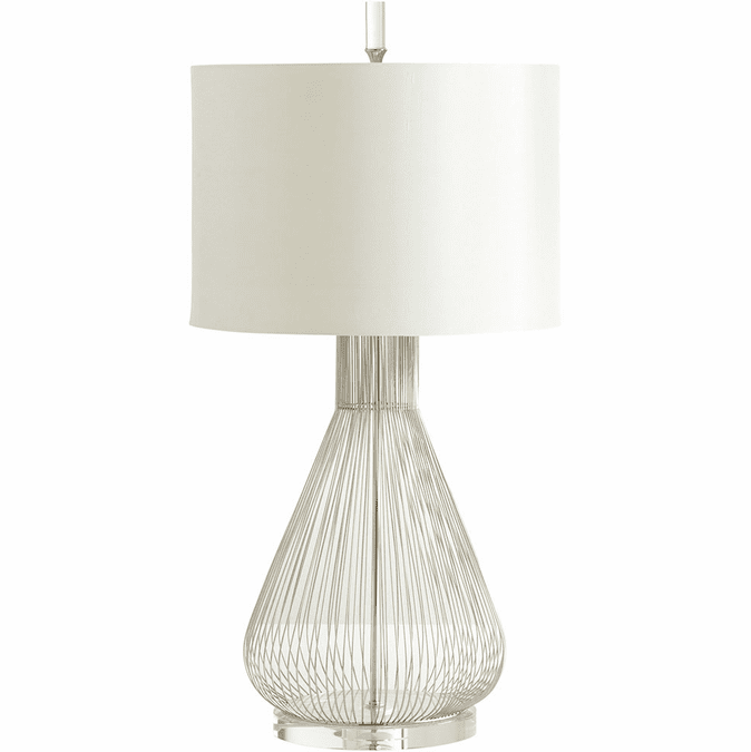 Cyan 05899 Whisked Fall Contemporary Satin Nickel Table Lighting