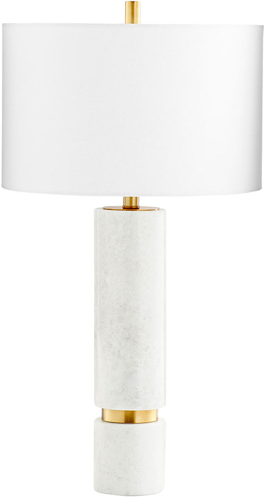 Cyan 10357 Archer Contemporary Brass Table Lamp Lighting