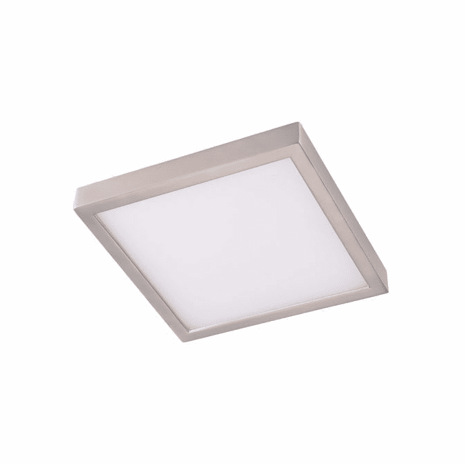 Cyber Tech C147SQ-DISK/NS Contemporary Nickel LED Outdoor Ceiling Light Fixture