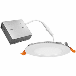 Cyber Tech LC10RT4-NCBX/CCT Contemporary White Recessed LED Light 3CCT 4" 10W New Construction J-Box Slim Recess Disk