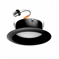 Cyber Tech LC10RT4-S-CCT-BLK Contemporary Black LED 3CCT 4" 10W Smooth Retrofit Downlight