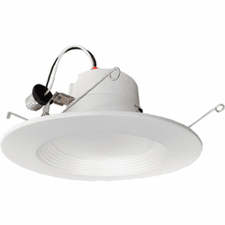 Cyber Tech LC12RT6-B-CCTBK Contemporary LED 5"- 6" Dimmable Baffled Battery Backup Retrofit Recessed Light Insert