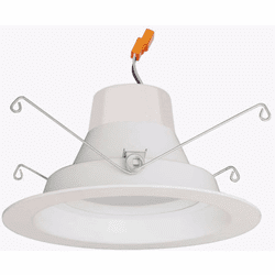Cyber Tech LC18RT6-ECO-S-CW LED Interior/Exterior 6" Dimmable Smooth Retrofit 4000K Recessed Down Lighting