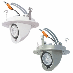 Cyber Tech LC7RT4-DD 4" Dimmable Pivoting Drop Down Can LED Can Light