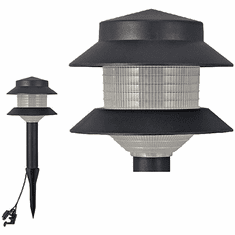 Cyber Tech LS3PSP-12V-BL Black LED Outdoor Landscaping Light