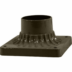 Dabmar BS222-BZ Contemporary Bronze Exterior Pier Mount
