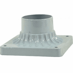 Dabmar BS222-W Contemporary White Exterior Pier Mount