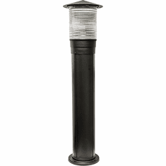 Dabmar D350-B Contemporary Line Voltage Black Outdoor Residential Landscape Lighting Bollard