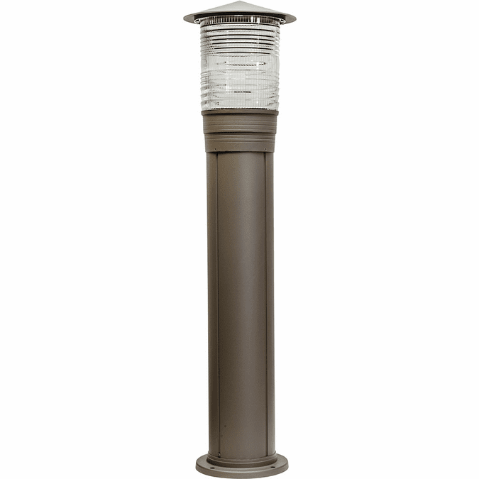 Dabmar D350-BZ Modern Line Voltage Bronze Exterior Landscape Lighting Bollard